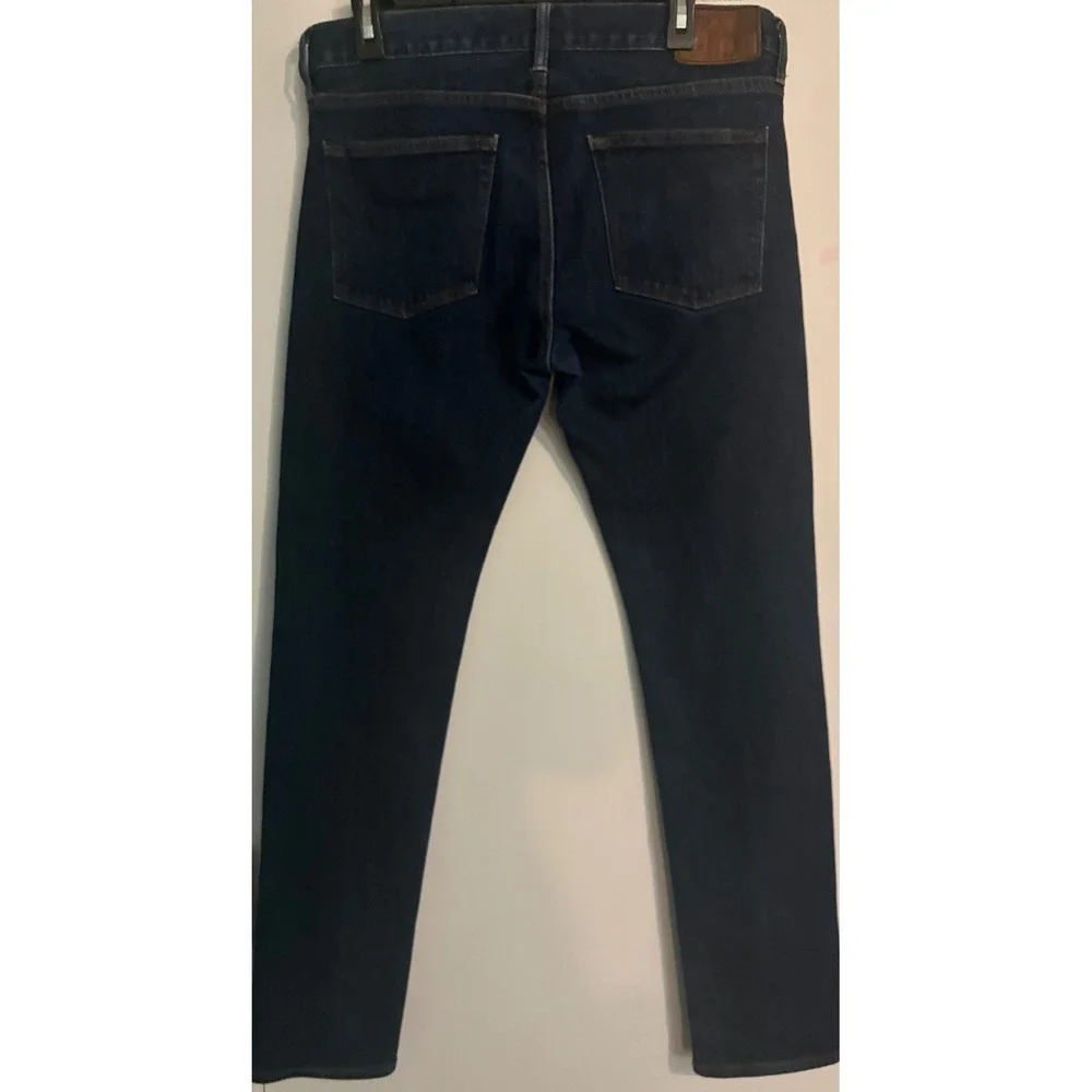 J. Crew Mens Dark Wash Style 484 Sz 32x32 Slim-fit Stretch on Demand 5 Pocket